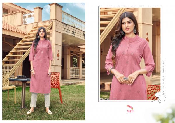 Kalaroop Ladlee Vol 3 Rayon Designer Long Kurti Collection